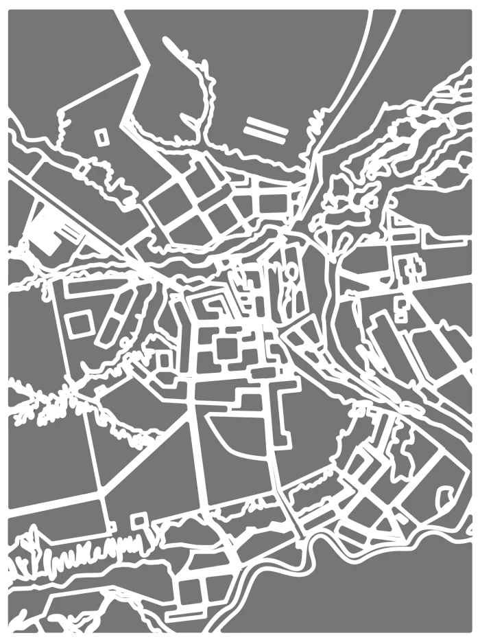 Chuhuiv town map