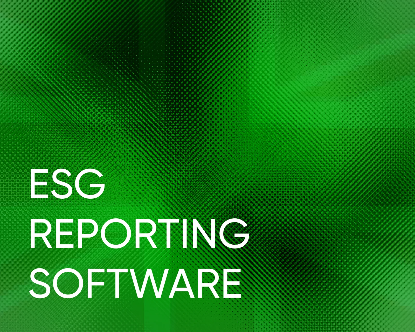 ESG reporting software project